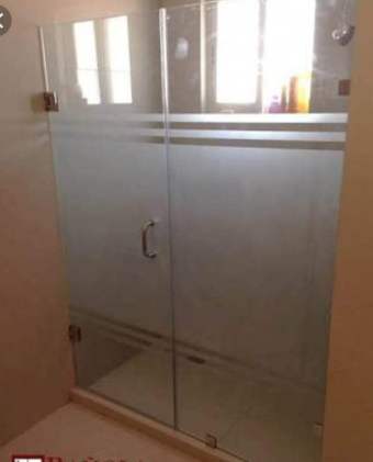 Cancel de baño abatible vidrio